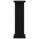 Supporto per piante Rovere nero 33 x 33 x 100 cm