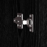 Supporto di esposizione con porta Rovere Nero 31 x 30 x 90 cm