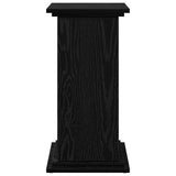 Supporto di esposizione con porta Rovere Nero 31 x 30 x 60 cm