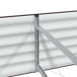 Letto rialzato da giardino Marrone 320 x 80 x 44 cm Acciaio