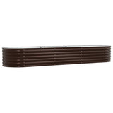 Letto Rialzato Marrone 320 x 80 x 44 cm Acciaio