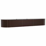 Letto Rialzato Marrone 320 x 80 x 44 cm Acciaio