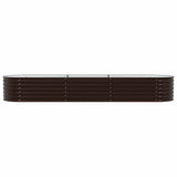Letto Rialzato Marrone 320 x 80 x 44 cm Acciaio