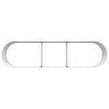 Letto Rialzato Marrone 320 x 80 x 44 cm Acciaio