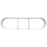 Letto rialzato da giardino Marrone 320 x 80 x 44 cm Acciaio