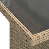 Set Divano da Giardino 9 pcs Beige e Crema polyrattan