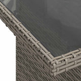 Set Divano da Giardino con cuscino 7 pcs Grigio polyrattan