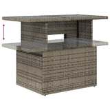 Set Divano da Giardino con cuscino 7 pcs Grigio polyrattan