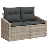 Set Divano da Giardino con cuscino 6 pcs Grigio chiaro