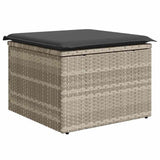 Set Divano da Giardino con cuscino 6 pcs Grigio chiaro