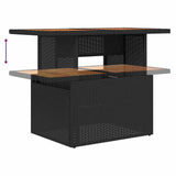 Set Divano da Giardino 7 pz 6-Numero di posti Nero e Teal
