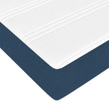 Struttura del letto con materasso Blu 120 x 190 cm Tessuto