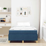 Struttura del letto con materasso Blu 120 x 190 cm Tessuto