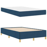 Struttura del letto con materasso Blu 120 x 190 cm Tessuto
