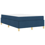 Struttura del letto con materasso Blu 120 x 190 cm Tessuto
