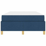 Struttura del letto con materasso Blu 120 x 190 cm Tessuto