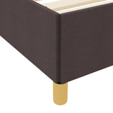Struttura del letto Marrone Scuro 120 x 200 cm Tessuto