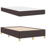 Struttura del letto Marrone Scuro 120 x 200 cm Tessuto