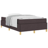 Struttura del letto Marrone Scuro 120 x 200 cm Tessuto