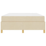 Struttura del letto con materasso Crema 140 x 200 cm Tessuto