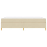 Struttura del letto con materasso Crema 140 x 200 cm Tessuto
