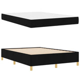 Struttura del letto con materasso Nero 160 x 200 cm Tessuto