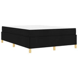 Struttura del letto con materasso Nero 160 x 200 cm Tessuto