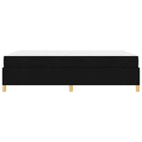 Struttura del letto con materasso Nero 160 x 200 cm Tessuto