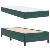 Struttura del letto Verde Scuro 100 x 200 cm Tessuto