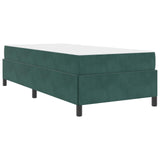 Struttura del letto Verde Scuro 100 x 200 cm Tessuto
