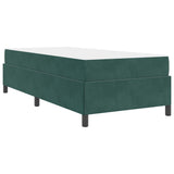 Struttura del letto Verde Scuro 100 x 200 cm Tessuto