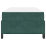 Struttura del letto Verde Scuro 100 x 200 cm Tessuto