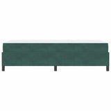 Struttura del letto Verde Scuro 100 x 200 cm Tessuto