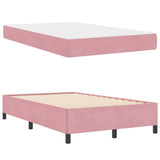 Struttura del letto con materasso Rosa 120 x 190 cm Tessuto