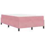 Struttura del letto con materasso Rosa 120 x 190 cm Tessuto