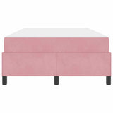 Struttura del letto con materasso Rosa 120 x 190 cm Tessuto