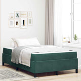 Struttura del letto Verde Scuro 120 x 200 cm Tessuto