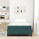 Struttura del letto Verde Scuro 120 x 200 cm Tessuto