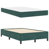 Struttura del letto Verde Scuro 120 x 200 cm Tessuto