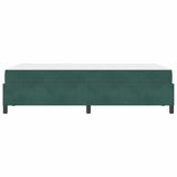 Struttura del letto Verde Scuro 120 x 200 cm Tessuto