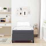 Struttura del letto Grigio scuro 90 x 200 cm Tessuto