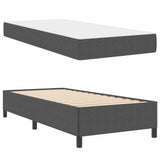 Struttura del letto Grigio scuro 90 x 200 cm Tessuto