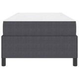 Struttura del letto Grigio scuro 90 x 200 cm Tessuto