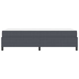 Struttura del letto Grigio scuro 90 x 200 cm Tessuto
