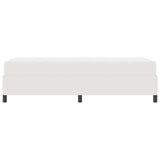 Struttura del letto con materasso Crema 100 x 200 cm Tessuto