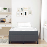 Struttura del letto Grigio scuro 120 x 200 cm Tessuto