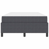 Struttura del letto Grigio scuro 120 x 200 cm Tessuto