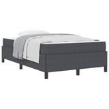 Struttura del letto Grigio scuro 120 x 200 cm Tessuto