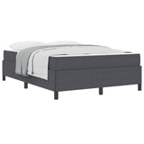 Struttura del letto Grigio scuro 140 x 190 cm Tessuto