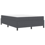 Struttura del letto Grigio scuro 140 x 190 cm Tessuto